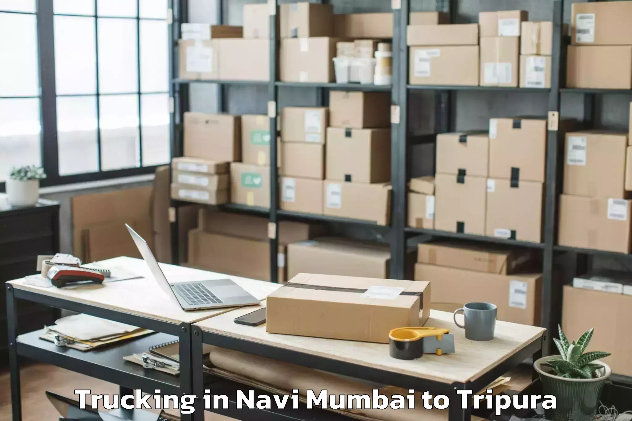 Reliable Navi Mumbai to Panisagar Trucking